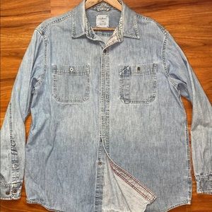 L.L. Bean Men’s denim button down shirt
